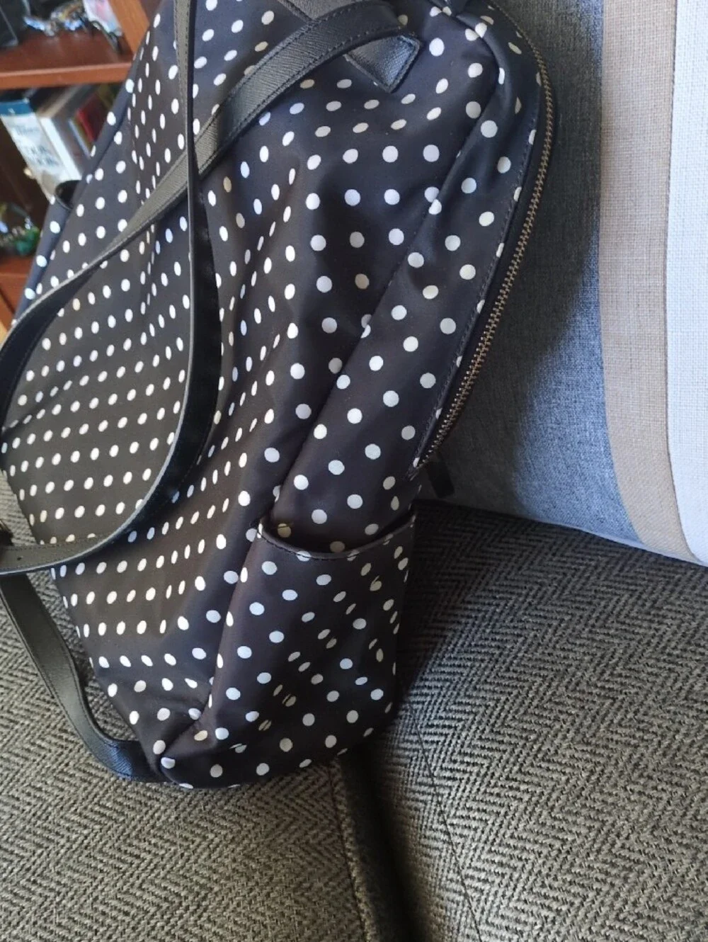 kate spade Black and White Polka Dot Backpack & Wallet Set